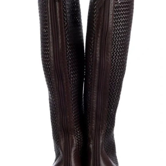 Bottega Veneta Intrecciato Weave Leather Boots - Picture 12 of 15